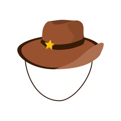 old western sheriff hat
