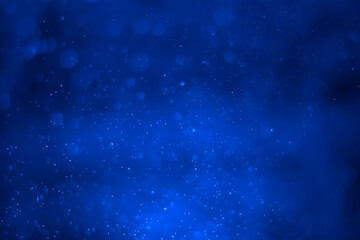Fototapeta premium Blue glitter vintage lights background. Blue heart boked