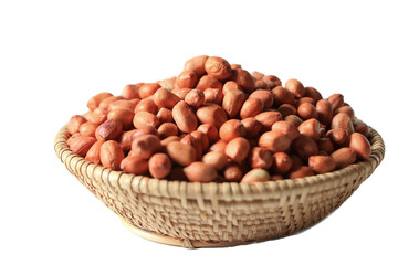 peanuts isolated on white background close up organic healthy food c