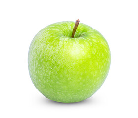 Fresh green apple isolated on white background