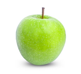 Fresh green apple isolated on white background