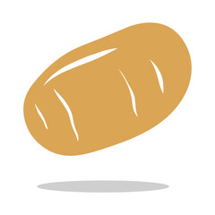 Long potato icon logo vector illustration isolated