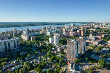 Fototapeta premium Aerial city view