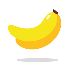 Banana icon logo vector illustration isolated on white background