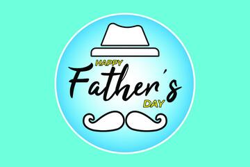 Happy Father's Day website banner, greeting card, or poster design. vector illustration