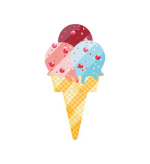 ice cream with chips chocolate