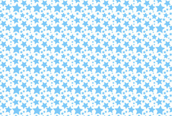 水色の星の背景素材のイラスト