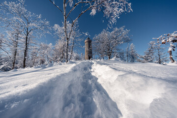 Kaiserturm im Schnee