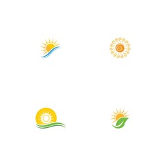 Fototapeta na wymiar Sun Vector illustration Icon
