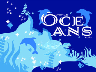 World Oceans Day Creative Design