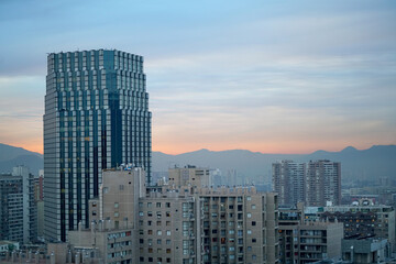 Obraz premium Centro ciudad Santiago de Chile