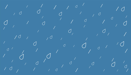rainfall background in line style