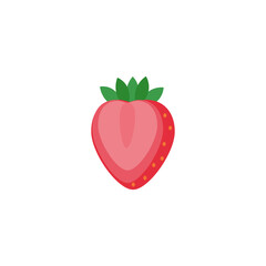 This is a strawberry on a white background.