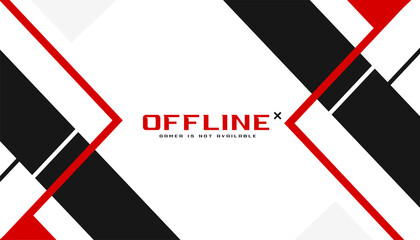 offline gaming banner design template