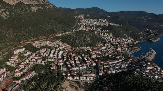 Kas in der T&uuml;rkei aus der Luft | Luftbildaufnahmen von der Stadt Kas in der T&uuml;rkei