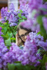portrait of a woman in the garden