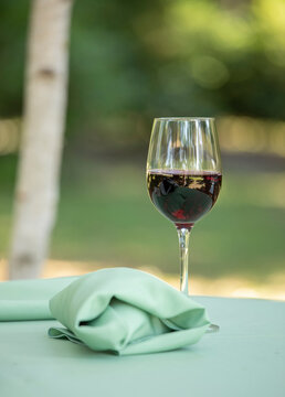 Wine and a wrapped glass for a Jewish wedding