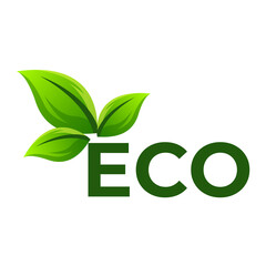 ECO leaf nature logo concept	