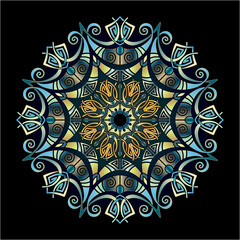 mandala art ornament for printing