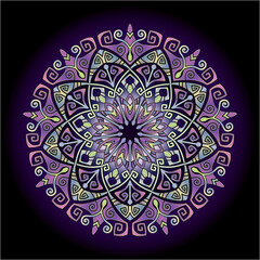 mandala art ornament for printing