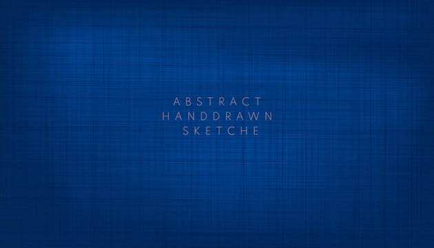 Abstract dark navy blue pattern hand drawn sketches rough cross hatching grunge background. You can use for cover brochure template, poster, banner web, print ad, etc. Vector illustration