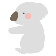 木登りをするかわいいコアラのイラスト