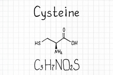 Handwriting Chemical formula of Cysteine