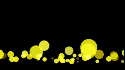 黄色の円形の背景素材	