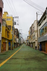 Fototapeta na wymiar Goza Gintengai city in Okinawa, Japan - 日本 沖縄 銀天街