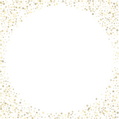 Gold Glitter Stars. Luxury Shiny Confetti.