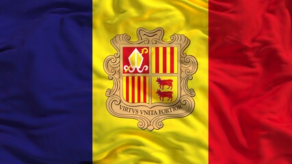 Fototapeta premium Andorra flag 4k