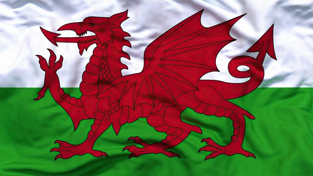 Wales flag 4k