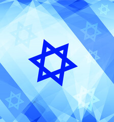 Abstract vector flag of Israel. Vector illustration
