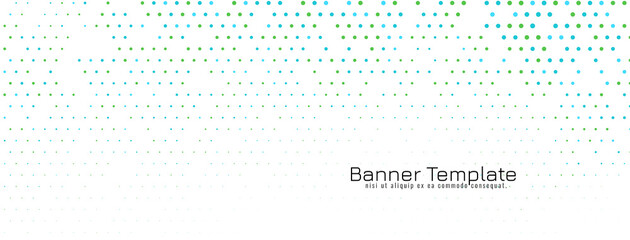 Abstract elegant halftone design banner
