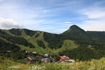 志賀高原の夏。前山頂上からの眺望。