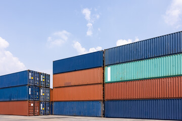 Shipping container site warehouse storage