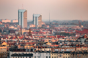 view of the city Wroclaw