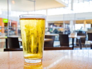 Close up shot of a cold beer