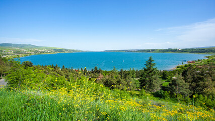 Tbilisi reservoir or The Tbilisi sea, beautiful landscape