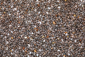 Chia seeds background.