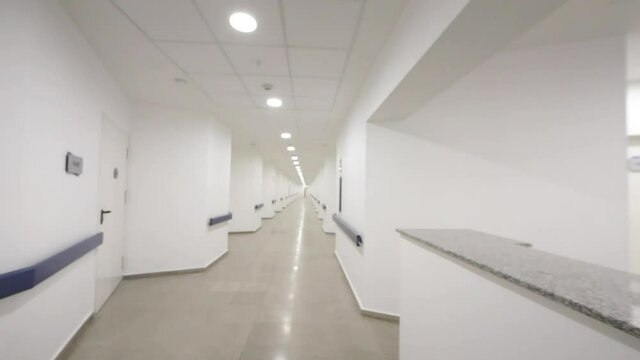 Corridors, instruments and machinery of newly opened hospitals.