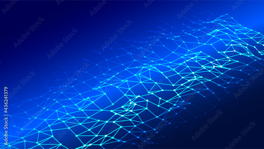 Poster futuristic background. network connection structure. technology concept. vector illustration