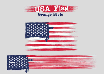 USA FLAG GRUNGE STYLE 
