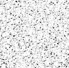 Abstract vector noise. Small particles of debris and dust. Distressed uneven background. Grunge texture overlay with fine grains isolated on white background. Vector illustration. EPS10.