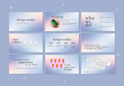 Gradient Business Presentation Layout