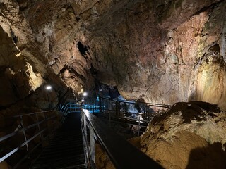 The Vallorbe caves or Grotte de l'Orbe (Grottes de Vallorbe or die Grotten von Vallorbe) - Canton...