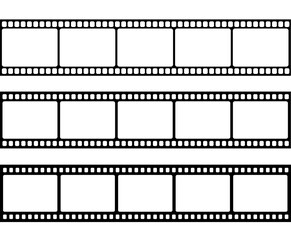 Fototapeta premium Vector blank cinema film strip.