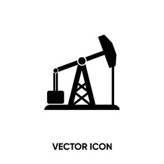 Oil rig vector icon . Modern, simple flat vector illustration for website or mobile app.Oil rig symbol, logo illustration. Pixel perfect vector graphics	