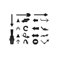 Set of vector arrows 