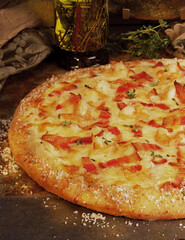 Pizza images for the food industry.